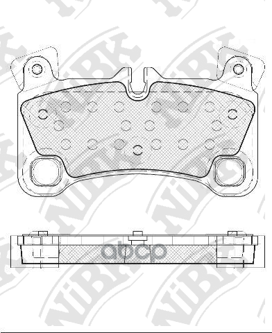 Колодки тормозные дисковые AUDI Q7 3.0 2011 - 2015  AUDI Q7 3.0 2007 - 2015  AUDI Q7 3.6 2006 - 2010 NiBK арт. pn0530