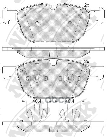 Колодки тормозные дисковые VOLVO XC 60 08-  PN0571 NiBK арт. PN0571