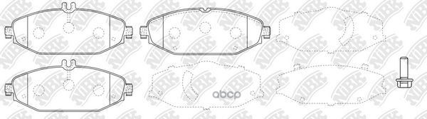 Колодки тормозные дисковые NiBK PN0574W NiBK арт. PN0574W