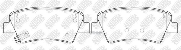 Колодки тормозные дисковые задн. HYUNDAI Tucson 2.0 15-/ Kia Sportage 2.0 15- NiBK арт. pn0591