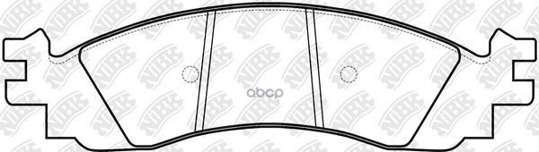 Колодки тормозные дисковые передн. FORD Explorer 4.0 00-05/ 4.6 05- NiBK арт. pn0605