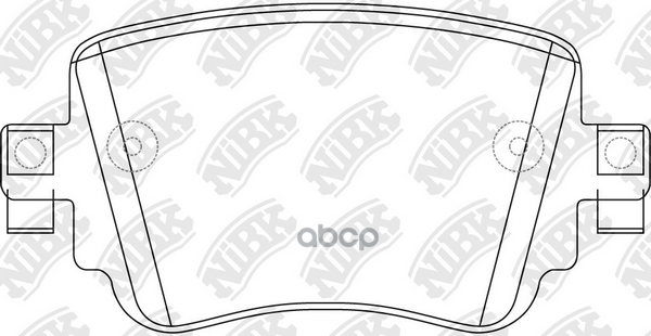 Колодки тормозные дисковые SKODA OCTAVIA 12-  PN0624 NiBK арт. PN0624