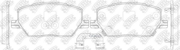 Колодки тормозные дисковые NiBK PN0714 NiBK арт. PN0714