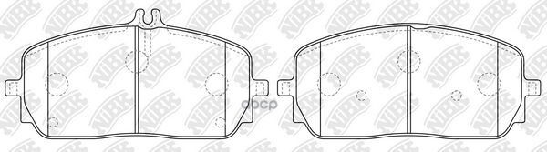 Колодки тормозные дисковые NiBK арт. PN0763