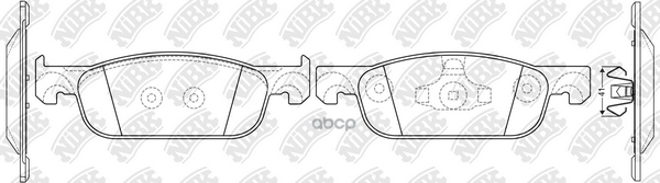 Колодки тормозные дисковые перед NiBK арт. PN0773