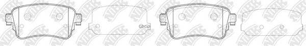 Колодки тормозные дисковые NiBK арт. PN0793