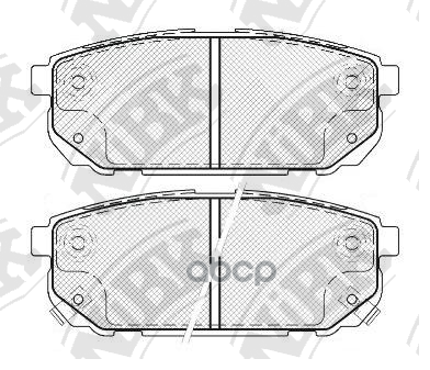 Колодки тормозные дисковые KIA SORENTO 2002 PN0798 NiBK арт. PN0798