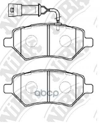 Колодки тормозные дисковые перед NiBK арт. PN0838W