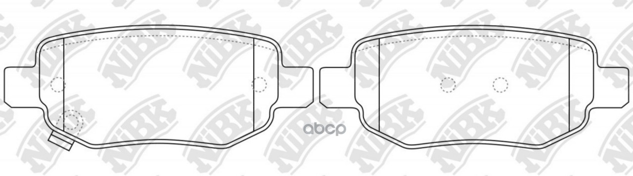 Колодки тормозные дисковые задние, Perfomance-Type NiBK арт. PN0846S