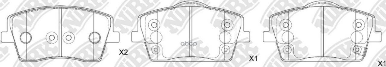 Колодки тормозные дисковые передние, Perfomance-Type NiBK арт. PN0871S