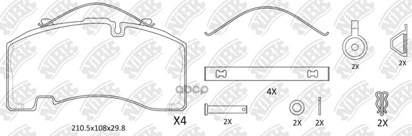 Колодка тормозная диск. PN0917 NiBK арт. PN0917