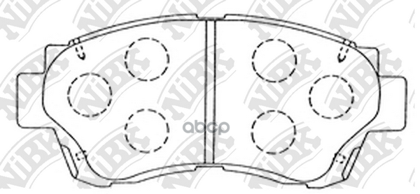 Колодки тормозные передние NIBK PN1228 NiBK арт. PN1228