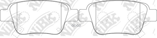 Колодки тормозные TOYOTA AVENSIS 03/COROLLA VERSO 04 задние PN1239 NiBK арт. PN1239