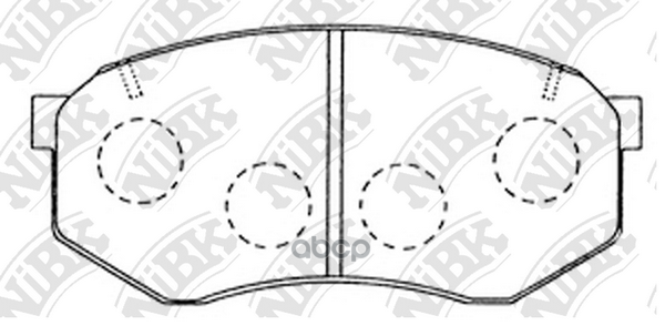 Колодки тормозные дисковые перед NiBK арт. PN1246
