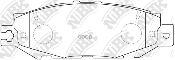 Колодки тормозные дисковые TOYOTA CENTURY 5.0 1997 - NiBK арт. pn1326