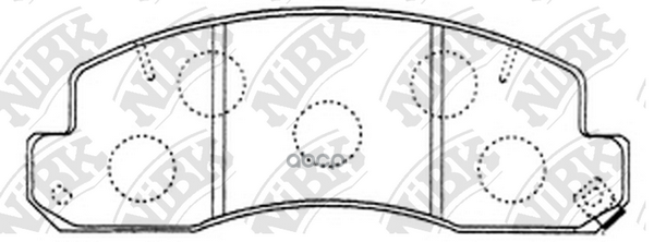 Колодки тормозные дисковые передн. TOYOTA Coaster HZB40 93-08  HZB46V 99-04  HZB36V 90-93  HZB30/31/ NiBK арт. pn1388