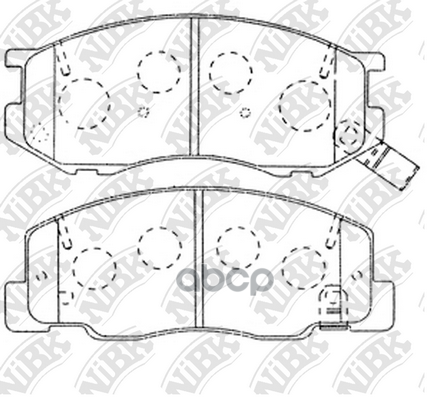 Колодки тормозные дисковые NiBK арт. PN1404