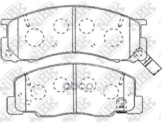 Колодки тормозные дисковые передн. TOYOTA Town Ace 98-07 NiBK арт. pn1405