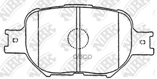Колодки тормозные дисковые NiBK арт. PN1430