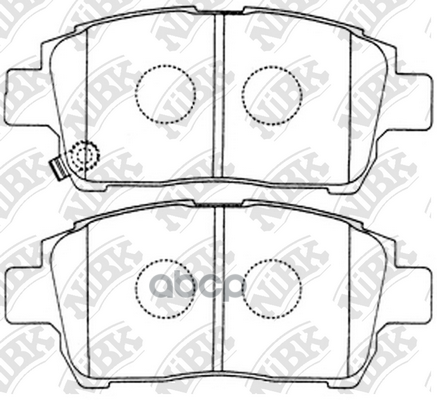 Колодки передние (TOYOTA COROLLA/PRIUS/YARIS 1.0-1.6 99-) PN1472 NiBK арт. PN1472