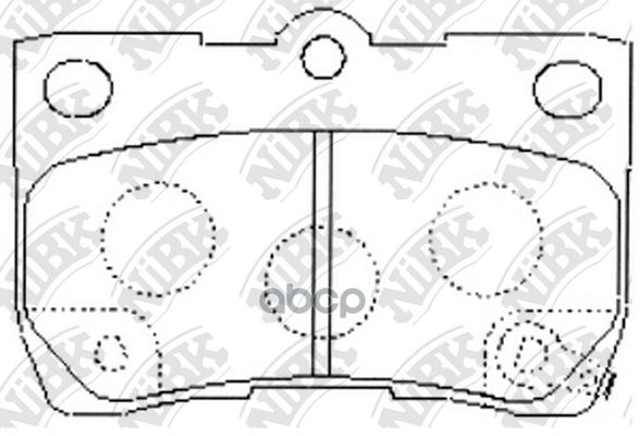 Колодки задние (LEXUS GS 3.0-4.6 05-/IS 2.2-2.5 05-) PN1494 NiBK арт. PN1494