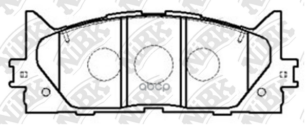Колодки тормозные TOYOTA CAMRY V40 06-/V50 11-/LEXUS ES 240/350 06- передние PN1521 NiBK арт. PN1521