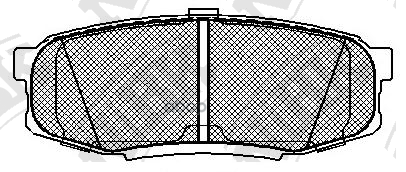 Колодки тормозные дисковые NiBK арт. PN1542