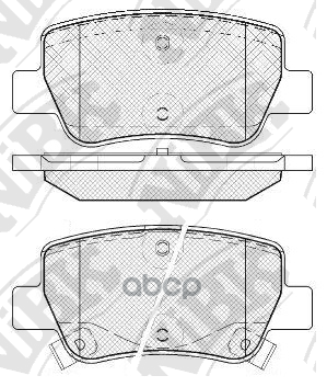 Колодки тормозные дисковые TOYOTA AVENSIS 1.8 2009 -   TOYOTA AVENSIS 1.8 2008 -   TOYOTA AVENSIS 2. NiBK арт. pn1838