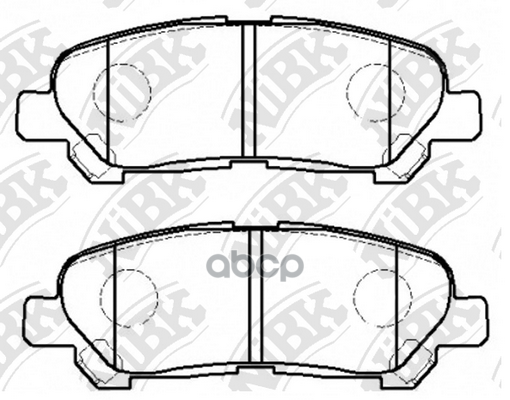 Колодки тормозные дисковые зад NiBK арт. PN1848