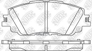 Колодки тормозные дисковые перед NiBK арт. PN1857
