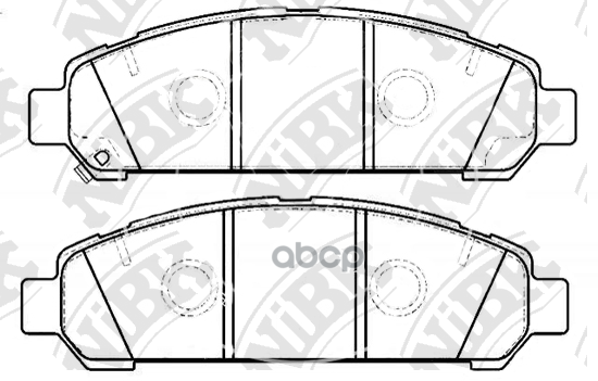 Колодки тормозные дисковые NiBK арт. PN21003