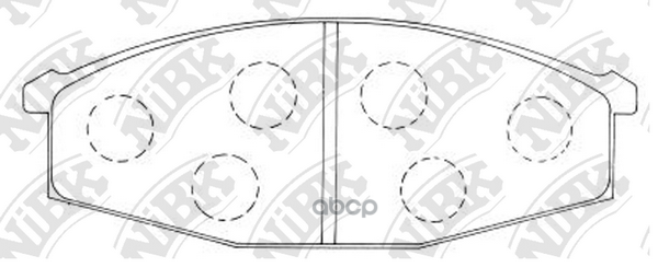 Колодки тормозные дисковые передн. NI Safari 2.7/2.8/3.0/3.3L WYY60 94-98  VR/BRG/VRG161 83-87  FGY6 NiBK арт. pn2132