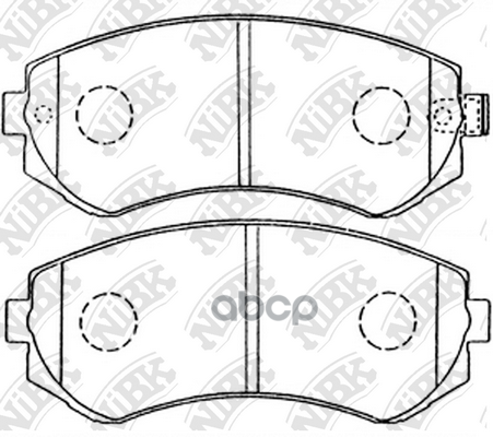 Колодки тормозные дисковые NiBK арт. PN2199