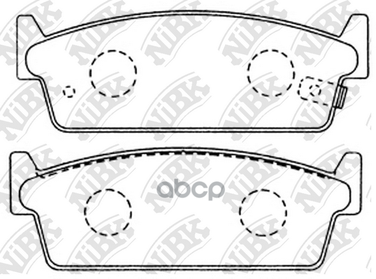 Колодки тормозные дисковые задн. NISSAN 200sx 88-94  Cedric/Gloria 84-04  Cefiro 88-94  Cima 88-91 NiBK арт. pn2200