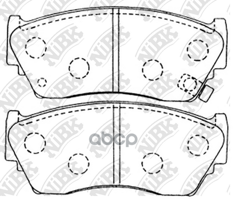 Колодки Тормозные Дисковые Передн. Ni 100Nx 90-96  Ad/Ad Van/Ad Max 90-99  March 97-99  Nx Coupe 90- NiBK арт. pn2226