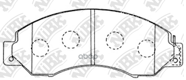 Колодки тормозные дисковые PN2368 NiBK арт. PN2368