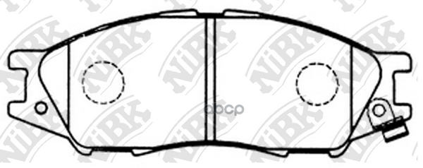 Колодки тормозные дисковые перед NiBK арт. PN2435