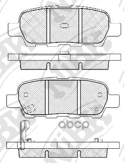 Колодки задние INFINITI FX, NISSAN QASHQAI, MURANO Z50, Z51 PN2466 NiBK арт. PN2466
