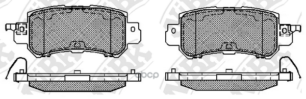 Колодки тормозные задние NIBK PN25001 NiBK арт. PN25001