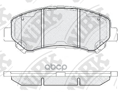 Колодки тормозные дисковые перед NiBK арт. PN2801