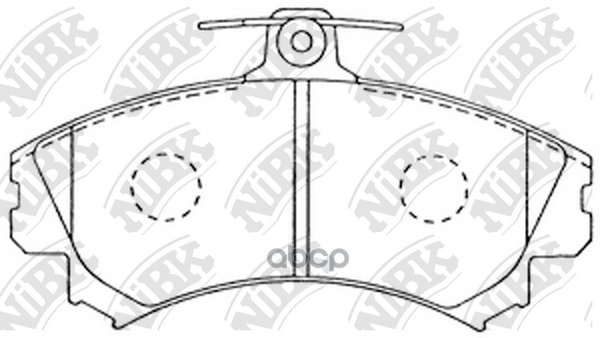 Колодки тормозные дисковые MITSUBISHI SPACE STAR 1.6 2001 - 2004  MITSUBISHI SPACE STAR 1.8 2002 - 2 NiBK арт. pn3090