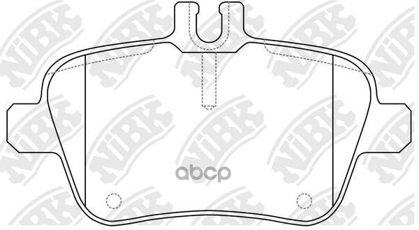 Колодки тормозные дисковые NiBK арт. PN31010W