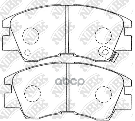 Колодки передние MITSUBISHI L300/Delica/Pajero I NIBK PN3172 NiBK арт. PN3172