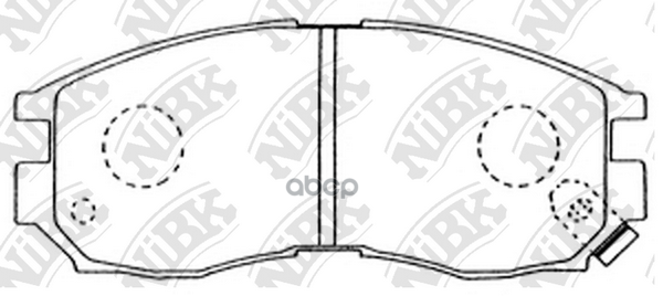 Колодки тормозные дисковые NiBK арт. PN3271