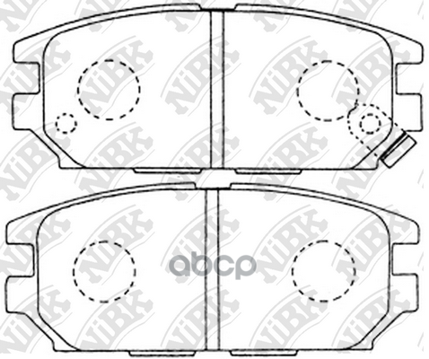 Колодки Тормозные Дисковые | Зад | NiBK арт. PN3272