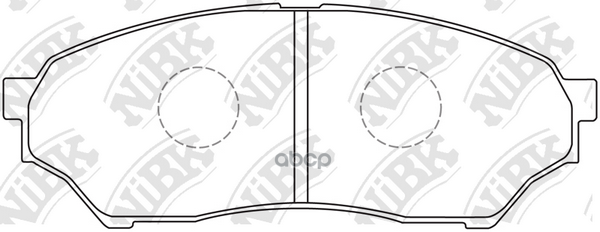 Колодки тормозные дисковые MITSUBISHI PAJERO MINI 1994-2012 PN3417 NiBK арт. PN3417