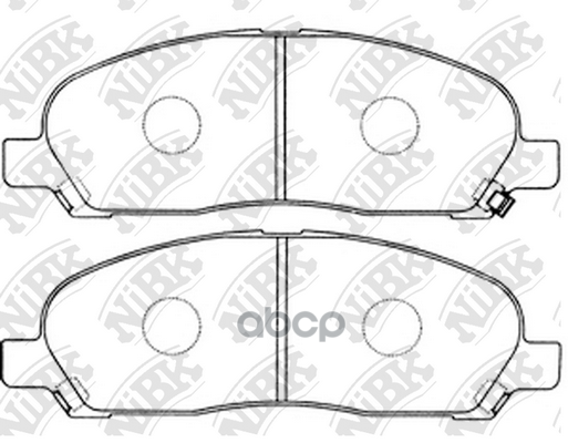 Колодки тормозные дисковые перед NiBK арт. PN3419