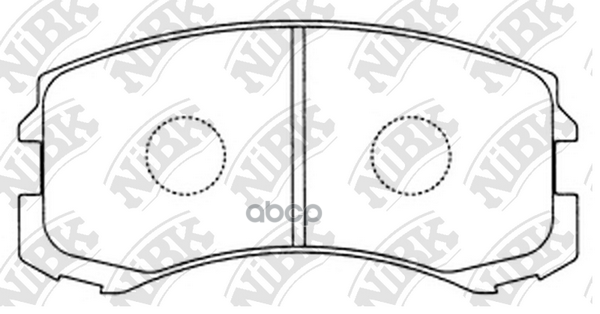 Колодки тормозные дисковые MITSUBISHI LANCER 2003-2008 PN3462 NiBK арт. PN3462