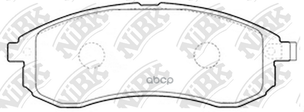 Колодки Тормозные Дисковые | Перед | NiBK арт. PN3808