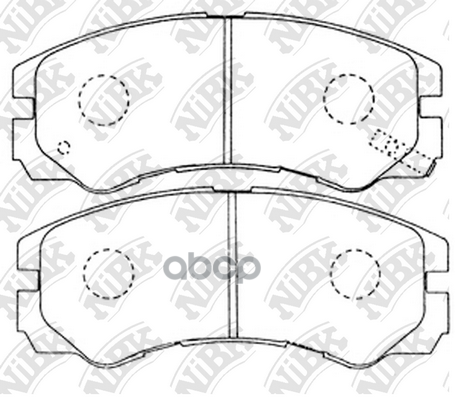 Колодки тормозные дисковые NiBK арт. PN4258